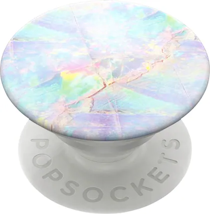 Angle. PopSockets - PopGrip Cell Phone Grip and Stand - Opal.