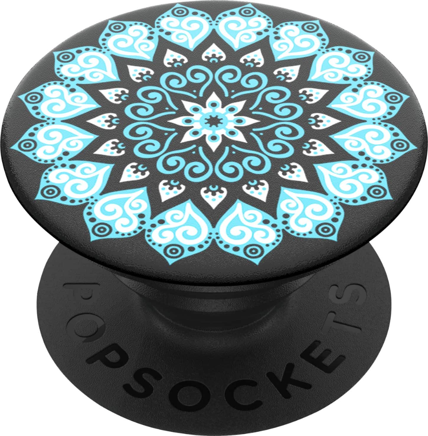 Front. PopSockets - PopGrip Cell Phone Grip and Stand - Peace Mandala Sky.