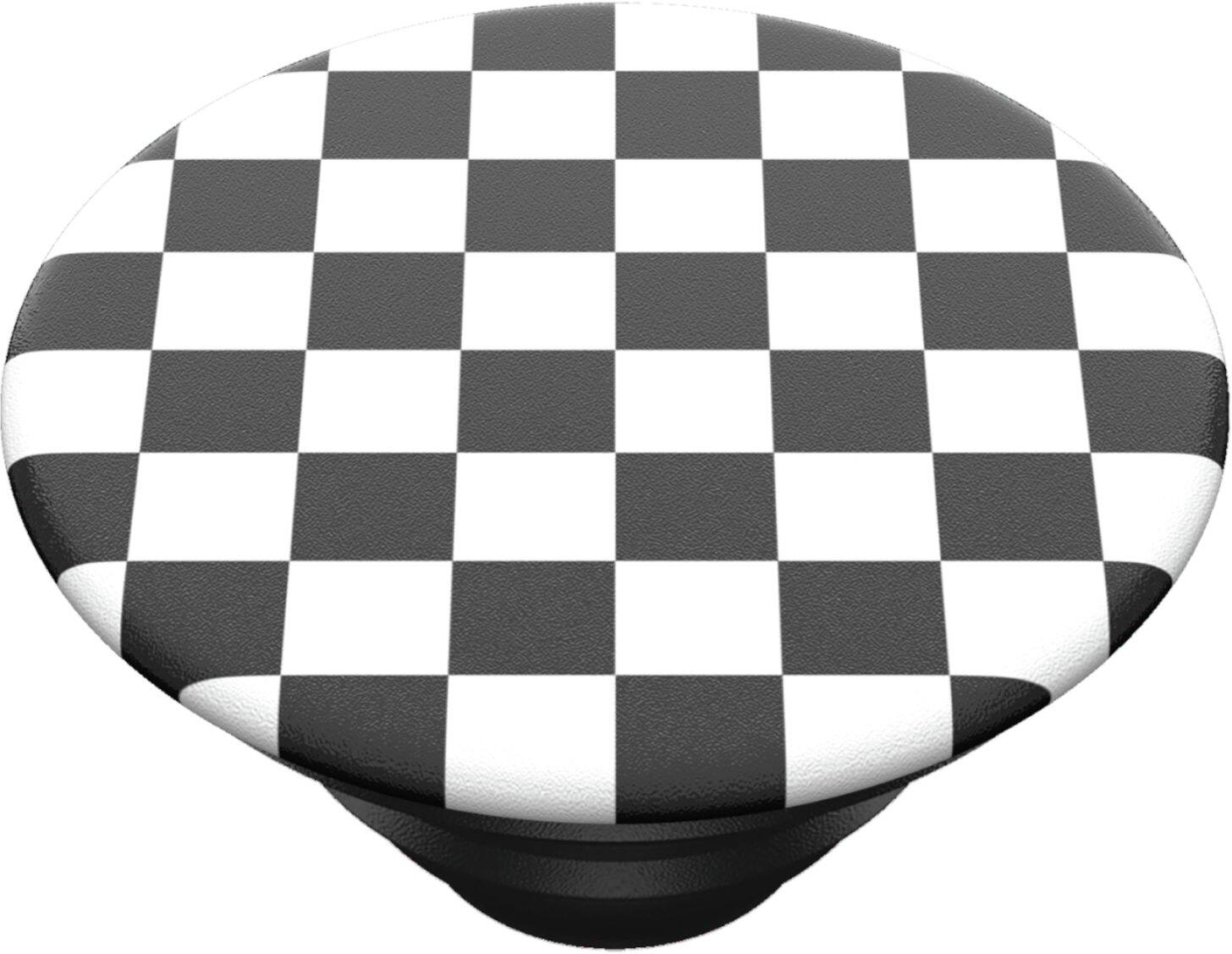 Alt View 14. PopSockets - PopGrip Cell Phone Grip and Stand - Checker Black.
