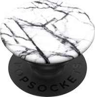 PopSockets - PopGrip Cell Phone Grip and Stand - Dove White Marble - Angle_Zoom