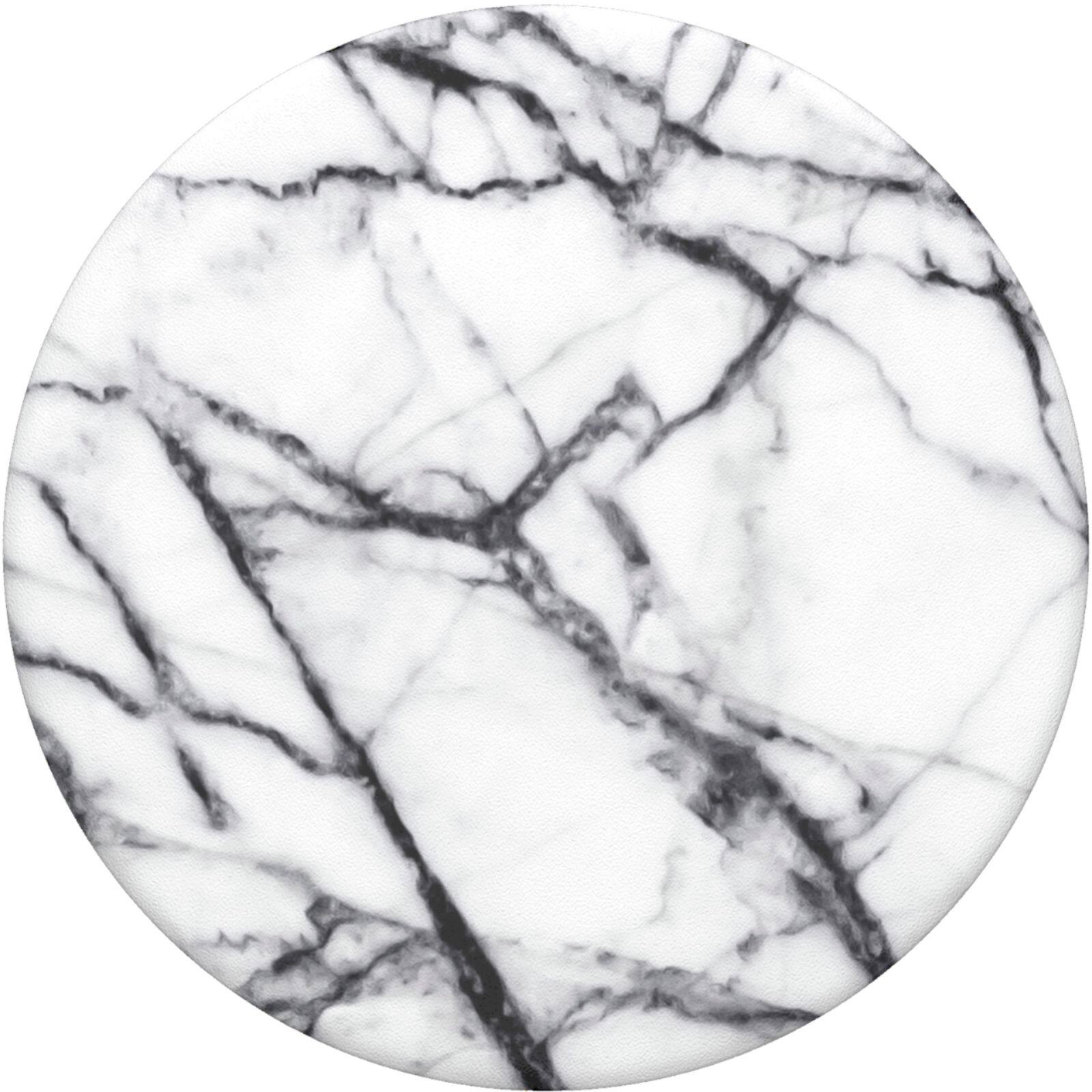 Alt View 11. PopSockets - PopGrip Cell Phone Grip & Stand - Dove White Marble.