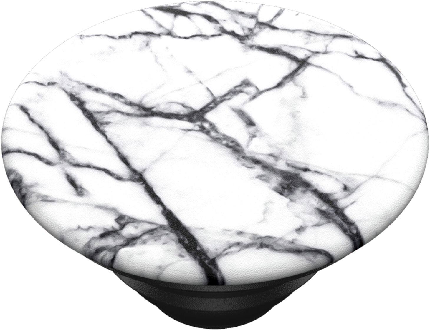 Alt View 14. PopSockets - PopGrip Cell Phone Grip & Stand - Dove White Marble.