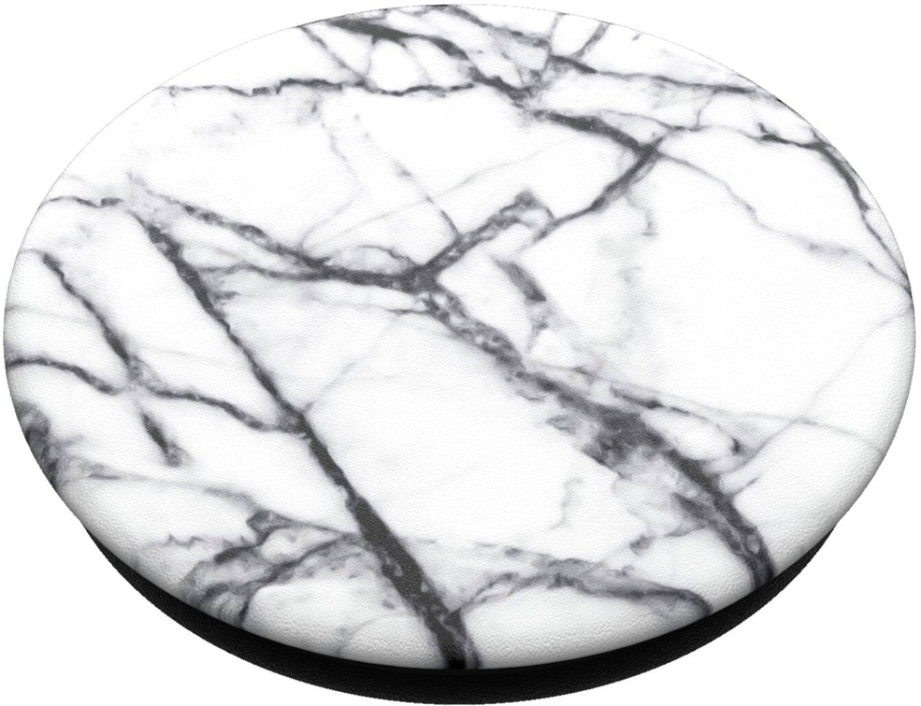 Alt View 15. PopSockets - PopGrip Cell Phone Grip & Stand - Dove White Marble.