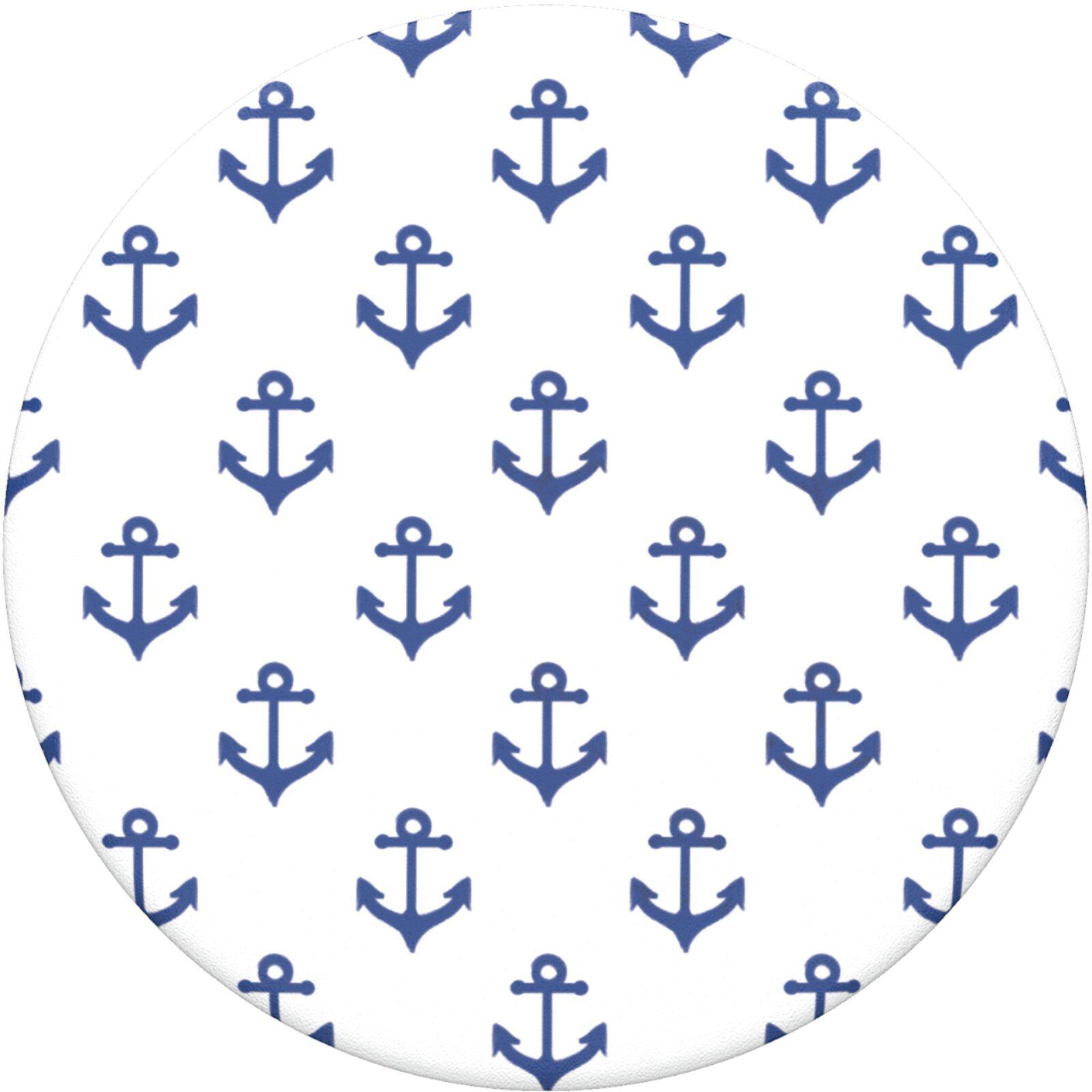 Alt View 11. PopSockets - PopGrip - Anchors Away White.