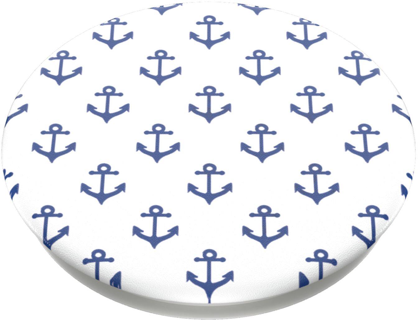 Alt View 12. PopSockets - PopGrip - Anchors Away White.