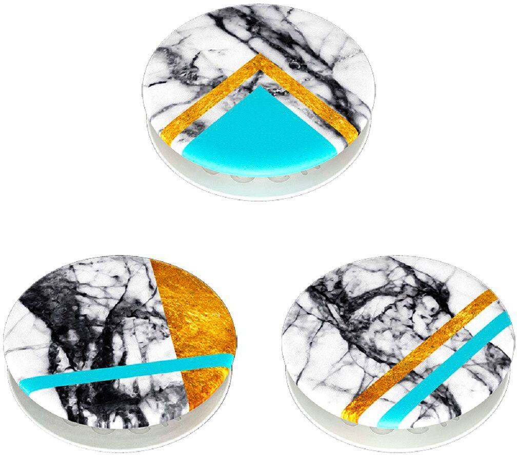 Alt View 12. PopSockets - PopMinis - White Marble Glam.