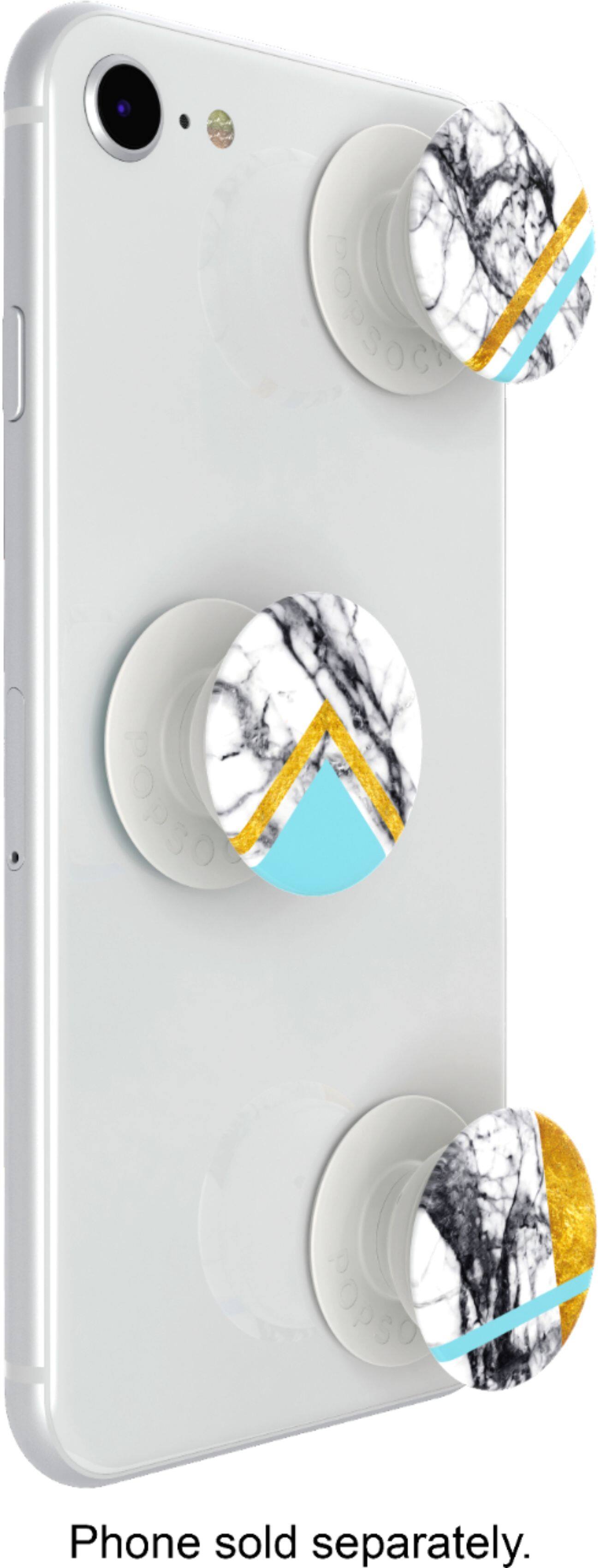 Alt View 16. PopSockets - PopMinis - White Marble Glam.