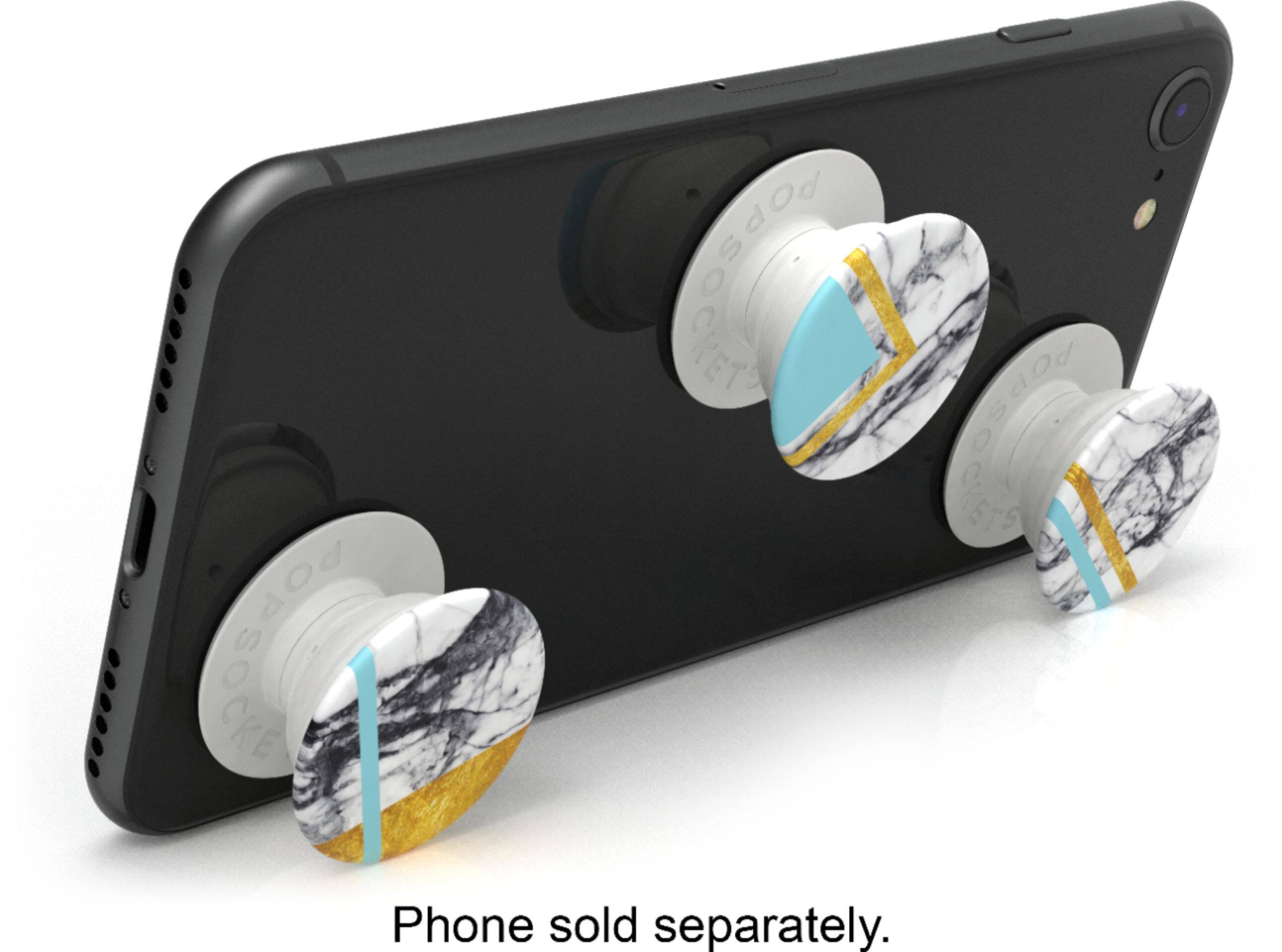 Alt View 17. PopSockets - PopMinis - White Marble Glam.