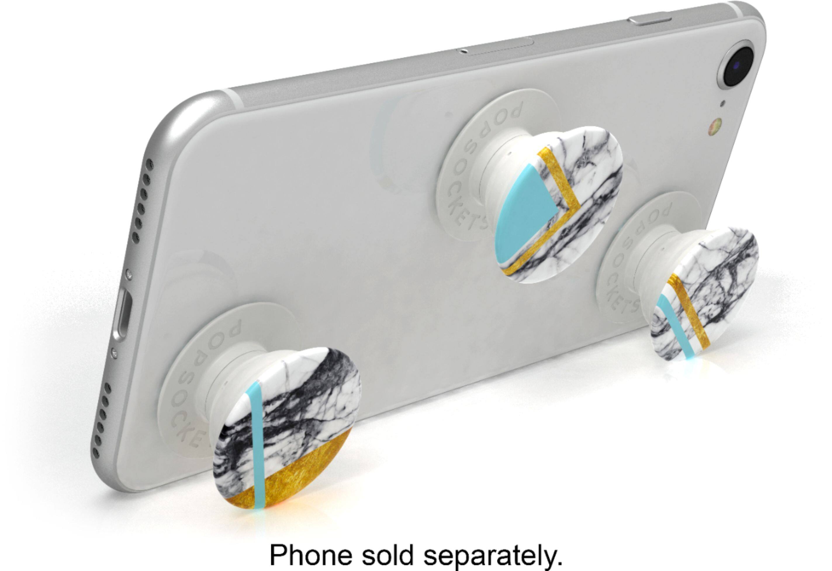 Alt View 18. PopSockets - PopMinis - White Marble Glam.