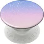 Angle. PopSockets - PopGrip Premium Cell Phone Grip & Stand - Glitter Morning Haze.