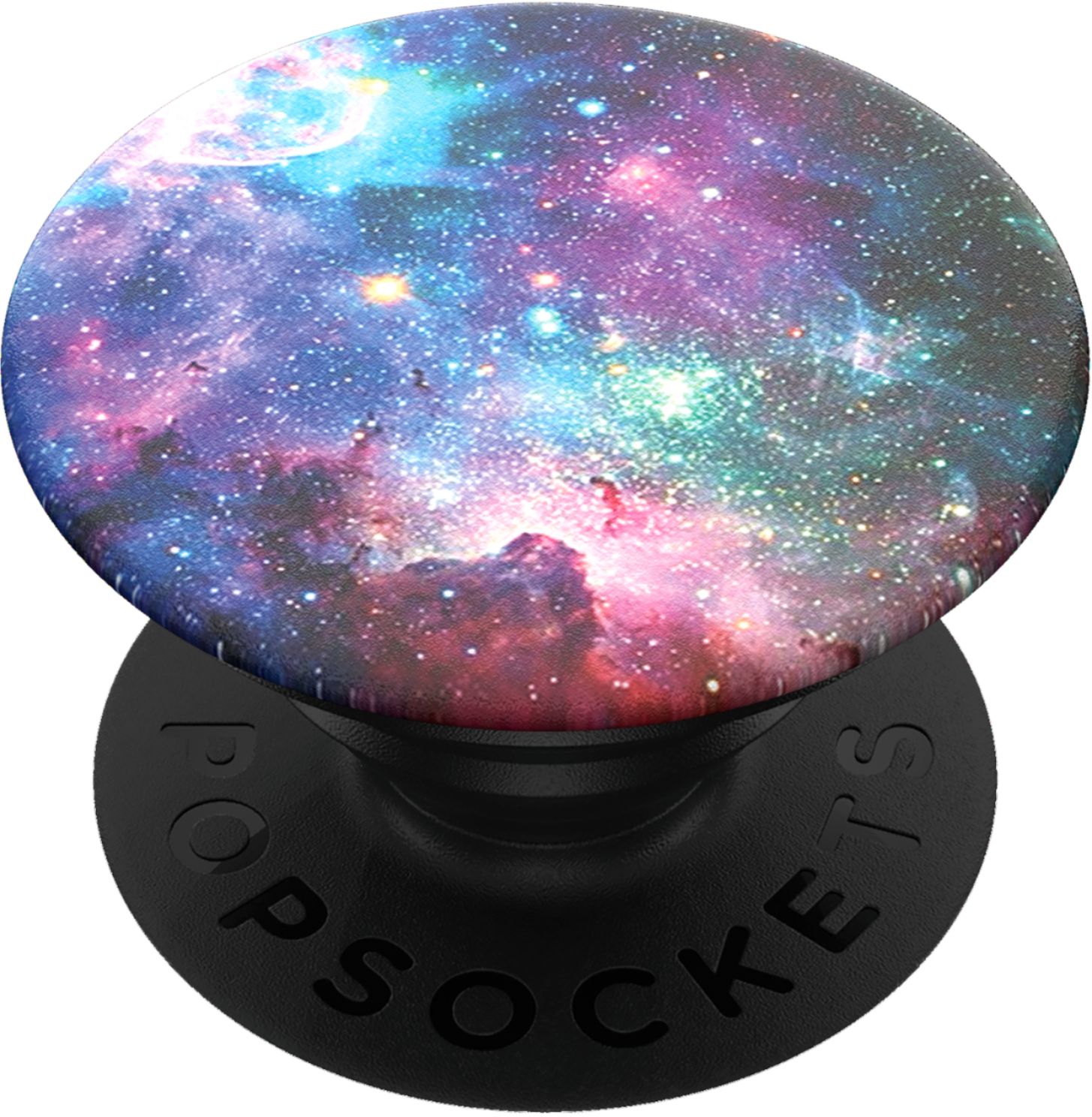 Angle View: PopSockets - PopGrip Cell Phone Grip and Stand - Blue Nebula