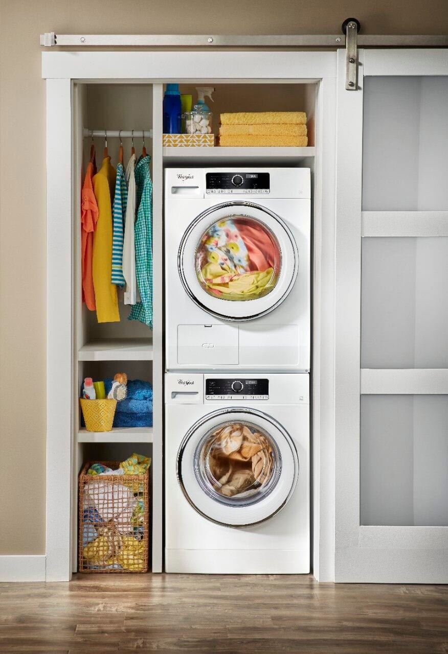 Alt View 15. Whirlpool - 2.3 Cu. Ft. High Efficiency Stackable Front Load Washer with Detergent Dosing Aid - White.
