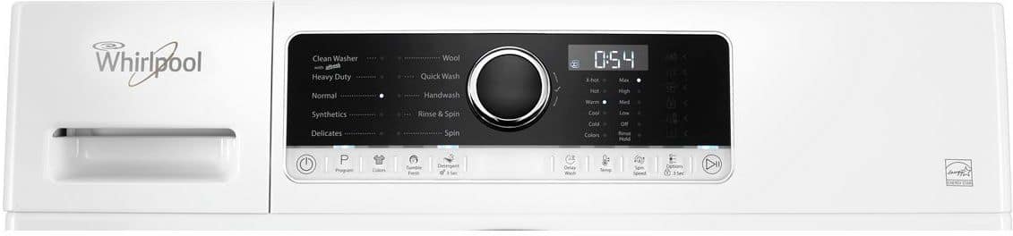 Alt View 2. Whirlpool - 2.3 Cu. Ft. High Efficiency Stackable Front Load Washer with Detergent Dosing Aid - White.