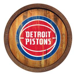 The Fan-Brand - Detroit Pistons 20.25'' Faux Barrel Top Sign - Multicolor