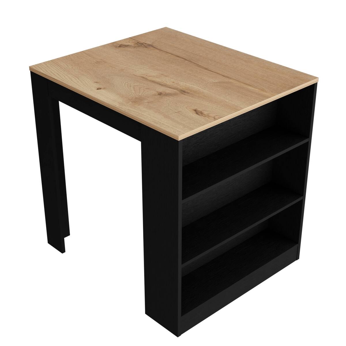 Angle. Loheer - Loheer Modern Stationary Kitchen Island Multicolor Rectangular - Multicolor.