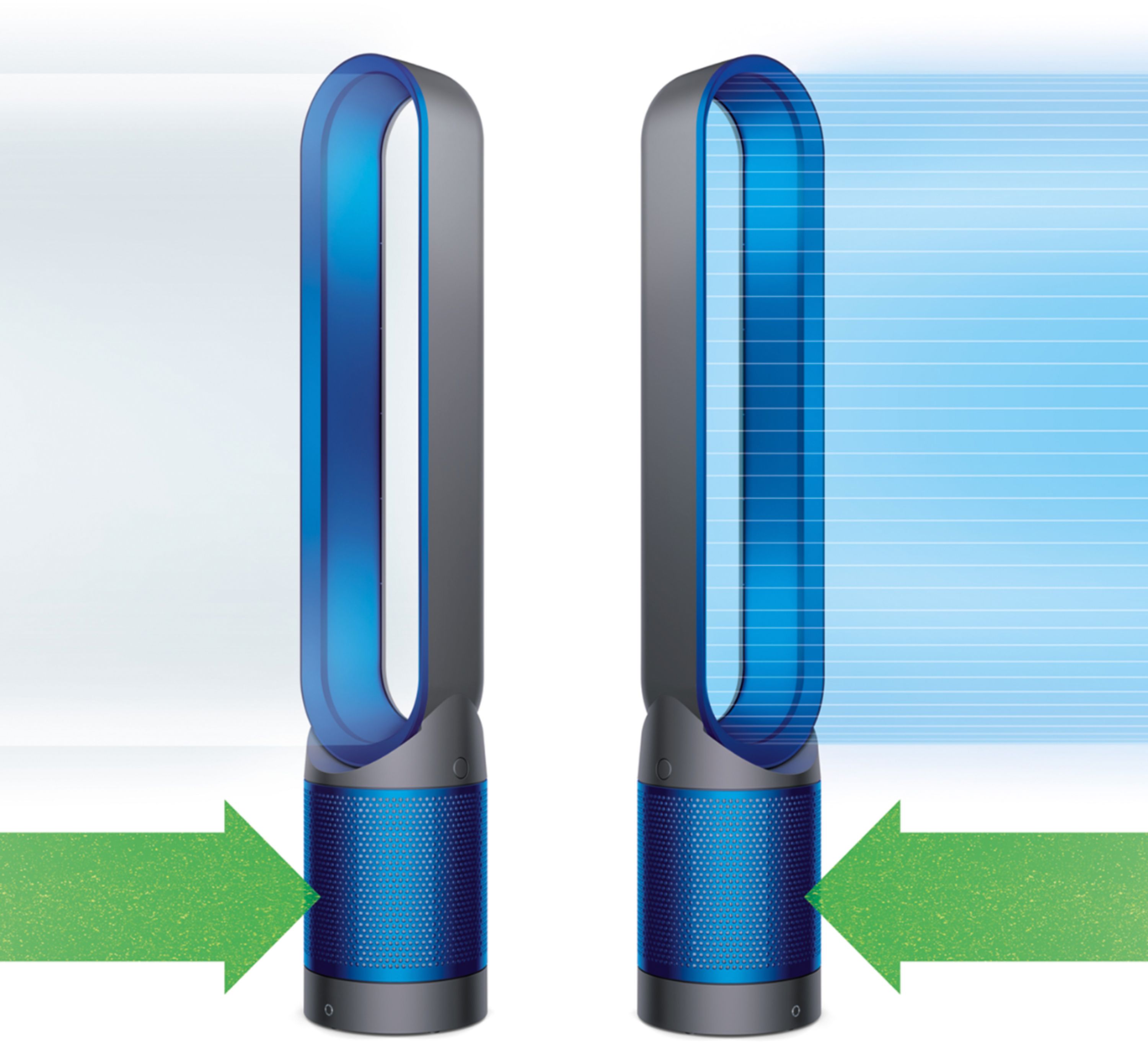 Dyson HP01 IB Pure Hot Cool Fan Air Purifier Blue rare free