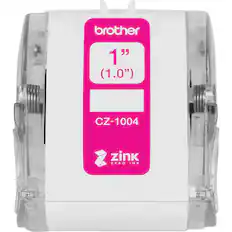 Front. Brother - Genuine CZ-1004 1" x 16.4' Label Roll.