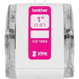 Brother - Genuine CZ-1004 1" x 16.4' Label Roll - White