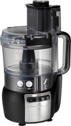 Hamilton Beach - Stack & Snap 10-Cup Food Processor - Black/Stainless - Angle_Zoom