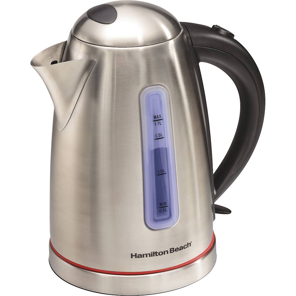 HAMILTON BEACH CORDLESS ELECTRIC TEA KETTLE IN EXCELLENT CONDITION TESTED  WORKS