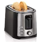 Hamilton Beach - 2-Slice Wide-Slot Toaster - Black