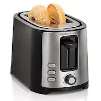 Hamilton Beach - 2-Slice Wide-Slot Toaster - Black - Front_Zoom