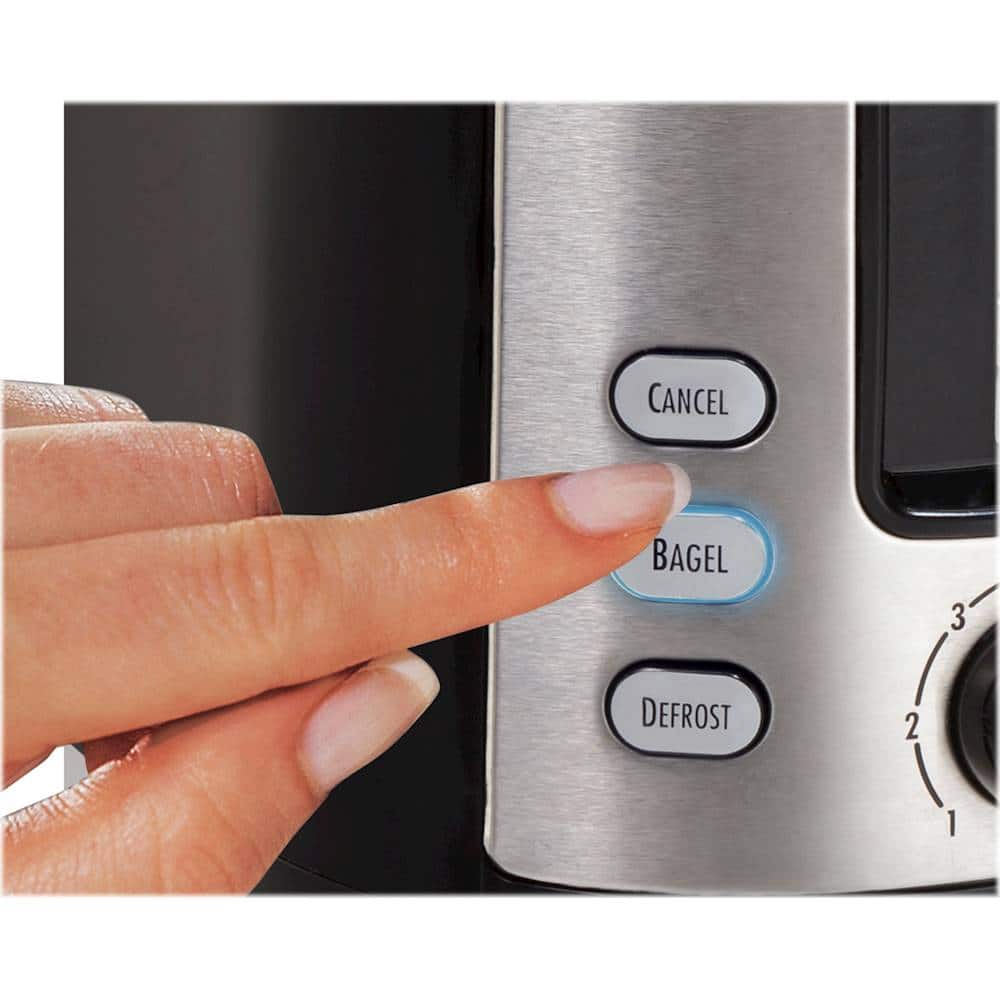 Alt View 14. Hamilton Beach - 2-Slice Wide-Slot Toaster - Black.