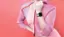 Alt View 13. Fitbit - Woven Hybrid Watch Strap for Fitbit Versa - Pink Navy.
