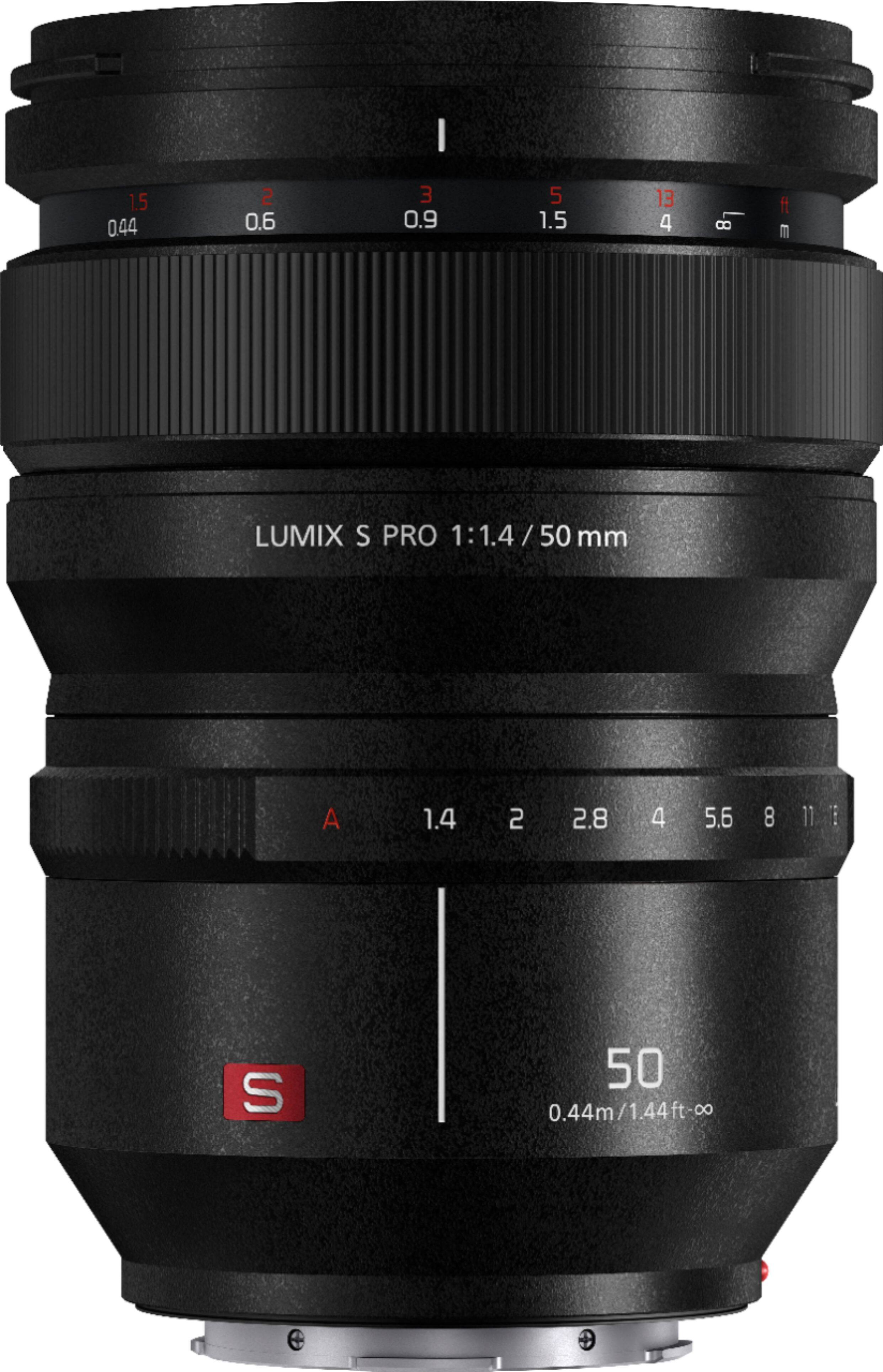 Alt View 12. Panasonic - LUMIX S PRO 50mm F1.4 Standard Prime Lens for Panasonic LUMIX S Series Cameras, S-X50 - Black.