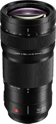 LUMIX S PRO 70-200mm F4 Telephoto Zoom Lens for Panasonic LUMIX S Series Cameras - Black