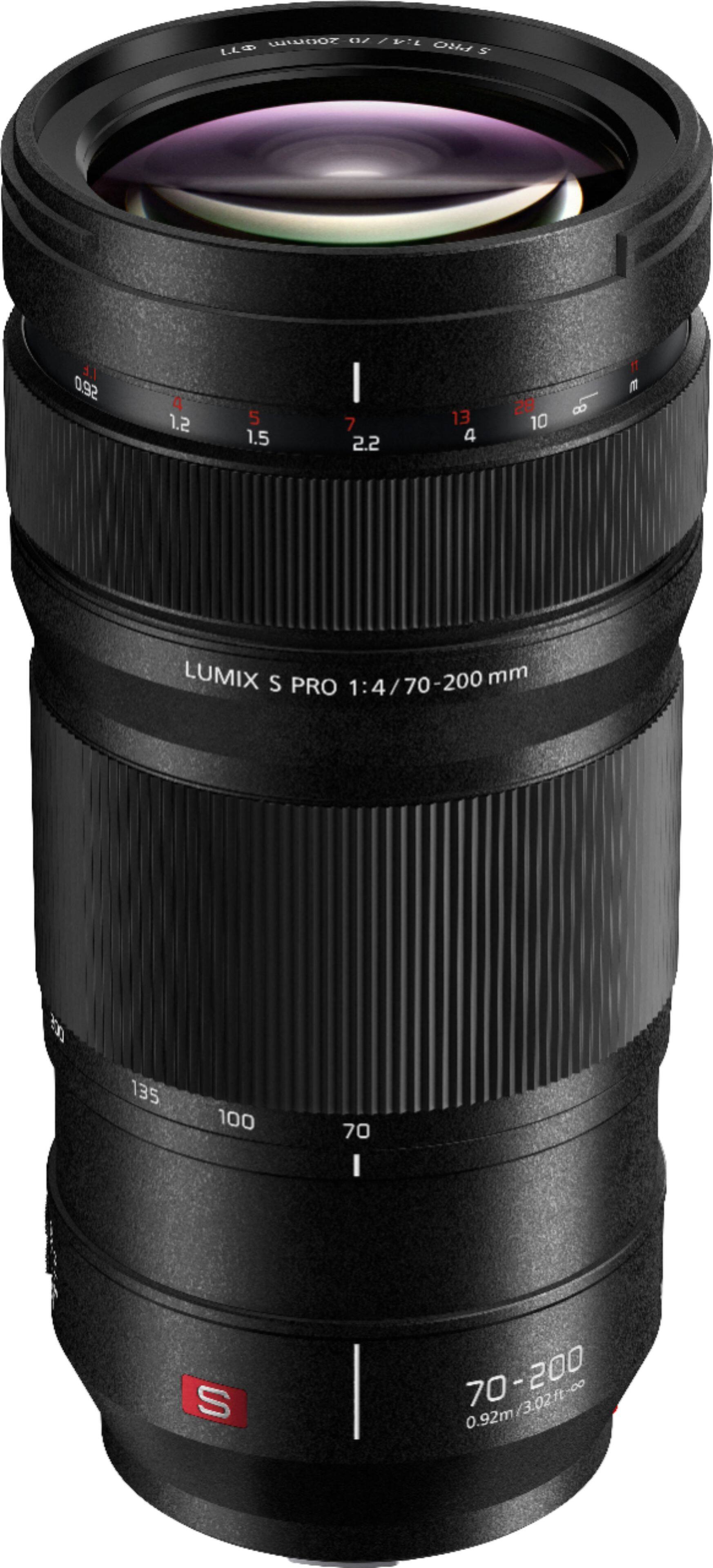 Front. Panasonic - LUMIX S PRO 70-200mm F4 Telephoto Zoom Lens for Panasonic LUMIX S Series Cameras.