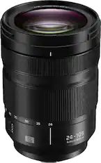 Front. Panasonic - LUMIX S 24-105mm F4 Standard Zoom Lens for Panasonic LUMIX S Series Cameras, S-R24105.