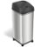 Alt View Zoom 13. iTouchless - 13 Gallon Touchless Sensor Trash Can with Wheels and AbsorbX Odor Control System, Stainless Steel Automatic Kitchen Bin - Black/Silver.