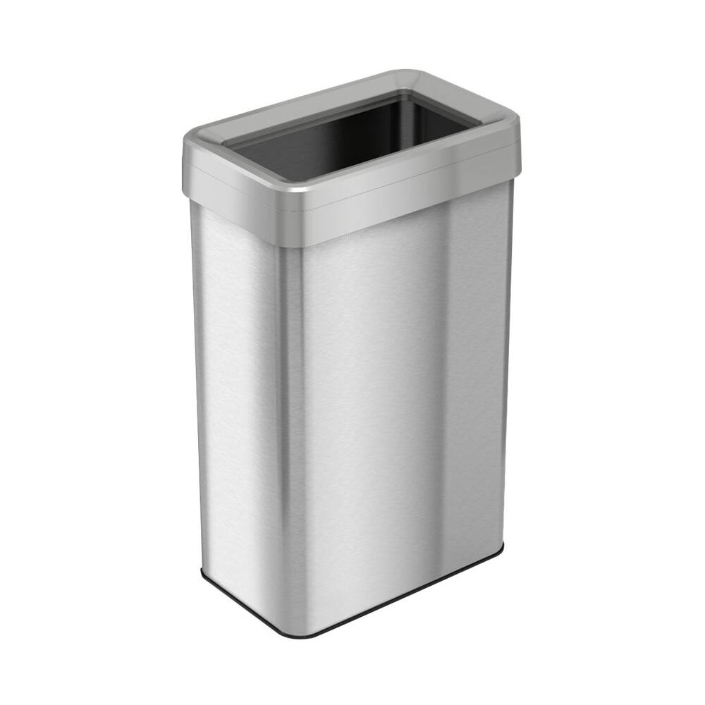 Best Buy: iTouchless 21.1-Gal. Rectangular Trash Can Silver OT21RTS