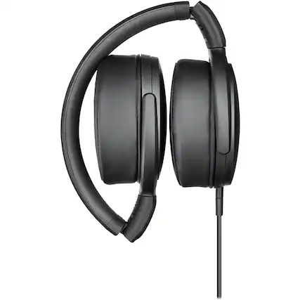 Front. Sennheiser - HD 400S Wired Over-the-Ear Headphones - Black.