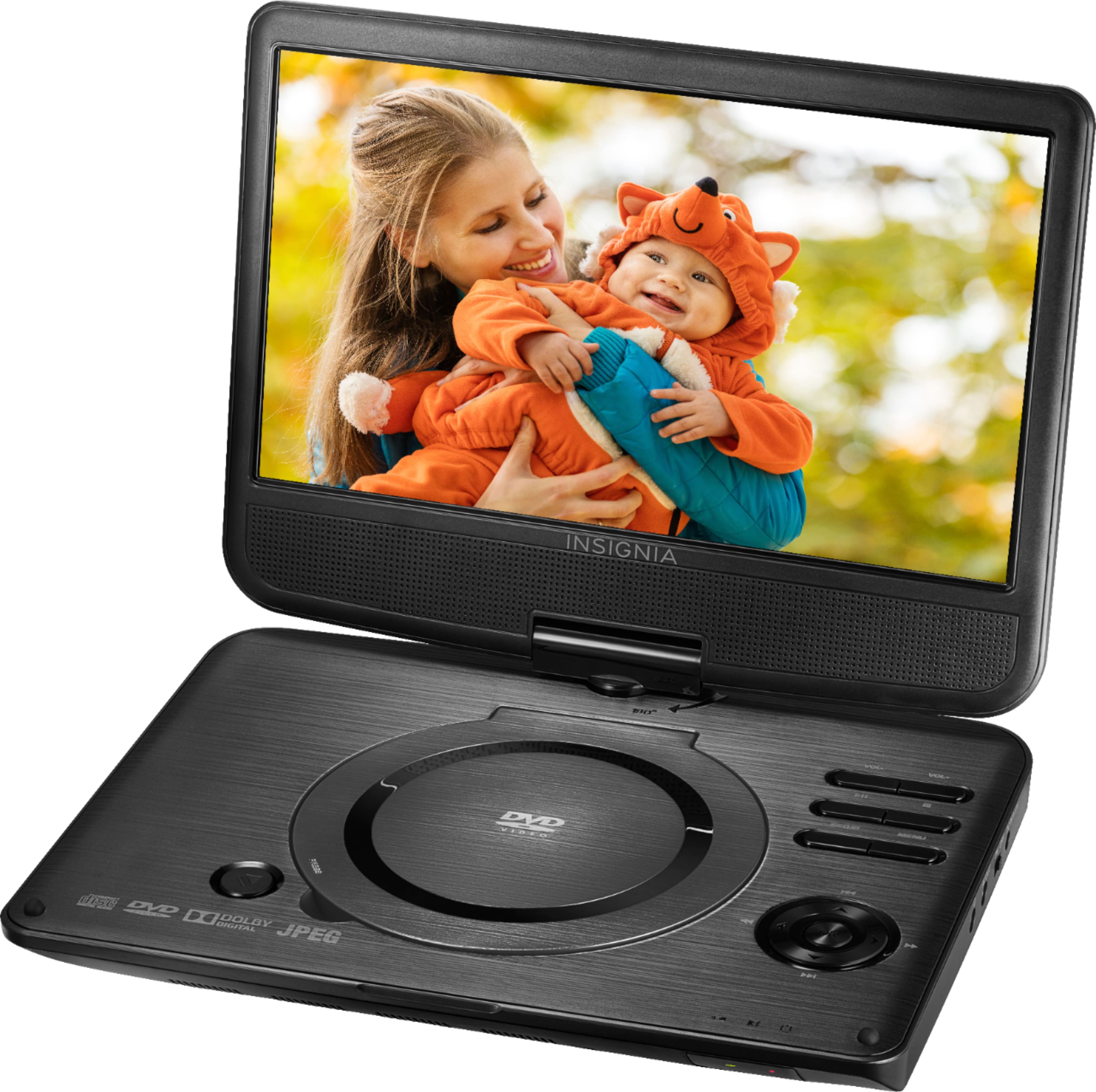 Insignia™ 10 Portable DVD Player with Swivel Screen Black NS