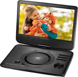Insignia™ - 10" Portable DVD Player with Swivel Screen - Black - Angle_Zoom