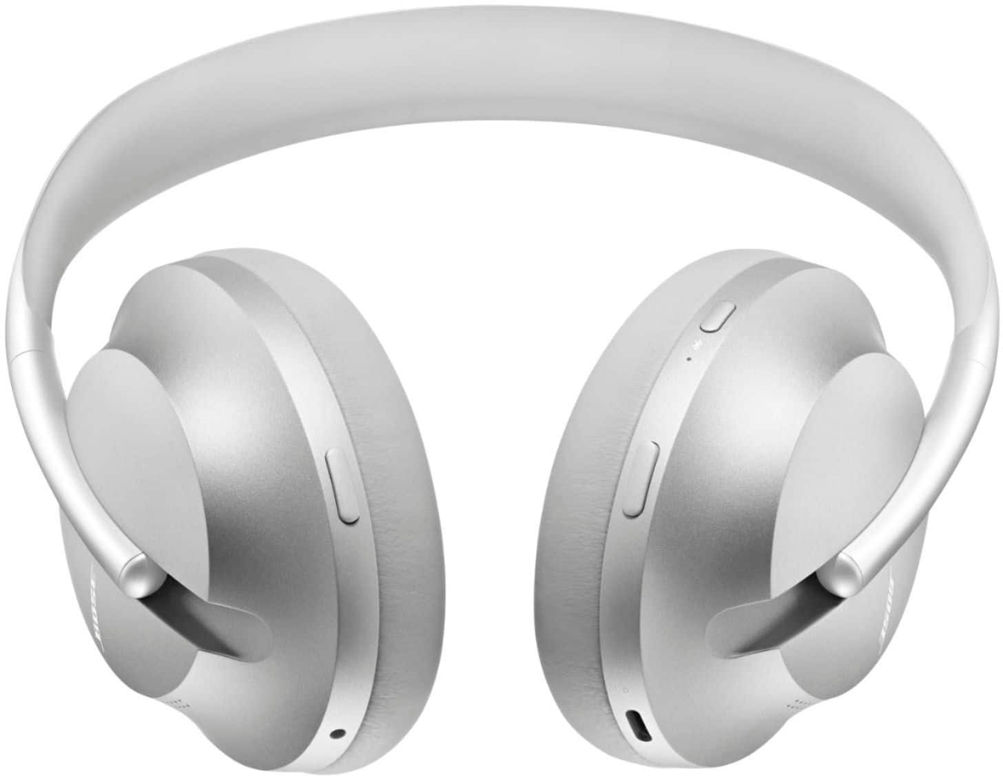 Alt View 11. Bose - Headphones 700 Wireless Noise Cancelling Over-the-Ear Headphones - Luxe Silver.