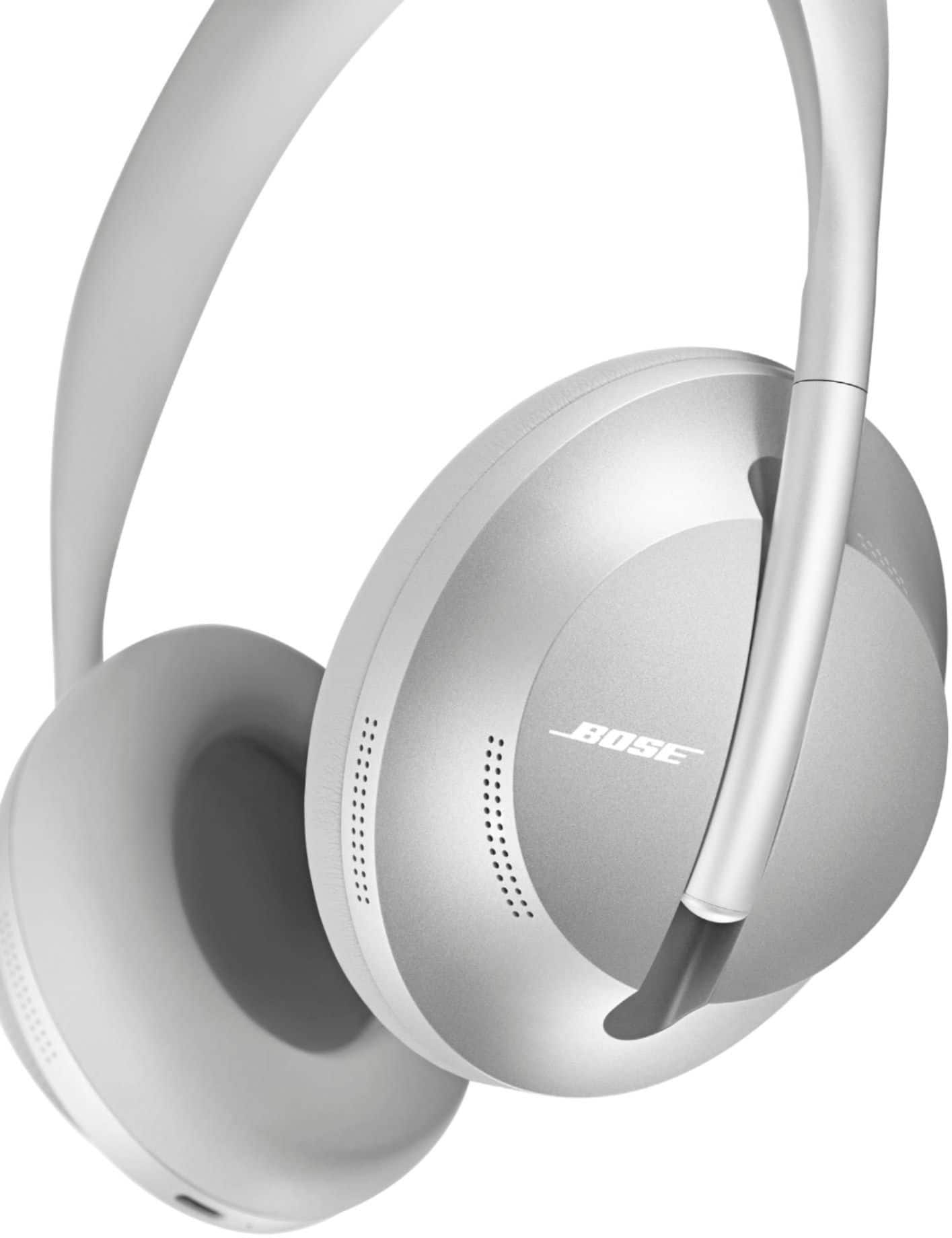 Alt View 12. Bose - Headphones 700 Wireless Noise Cancelling Over-the-Ear Headphones - Luxe Silver.