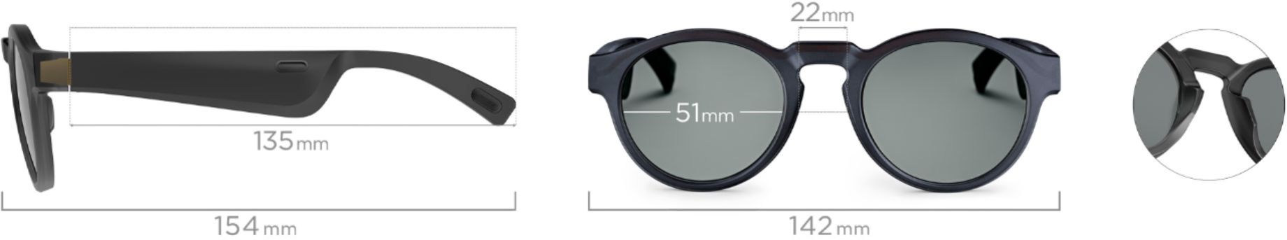 Best Buy: Bose Frames Rondo — Round Bluetooth Audio Sunglasses