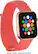 Angle. Modal™ - Active Nylon Watch Band for Apple Watch 42, 44, 45mm (Series 1-8) and Apple Watch Ultra 49mm - Living Coral.