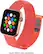 Left. Modal™ - Active Nylon Watch Band for Apple Watch 42, 44, 45mm (Series 1-8) and Apple Watch Ultra 49mm - Living Coral.