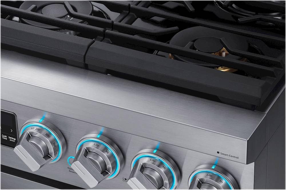 Best Buy Samsung Chef Collection 6.3 Cu. Ft. Freestanding Dual Fuel