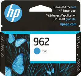 HP - 962 Standard Capacity - Cyan Ink Cartridge - Blue