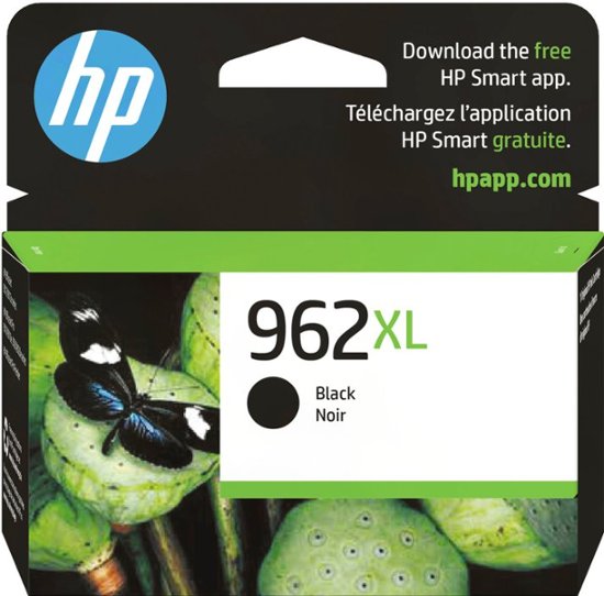 Front. HP - 962XL High-Yield Ink Cartridge - Black.