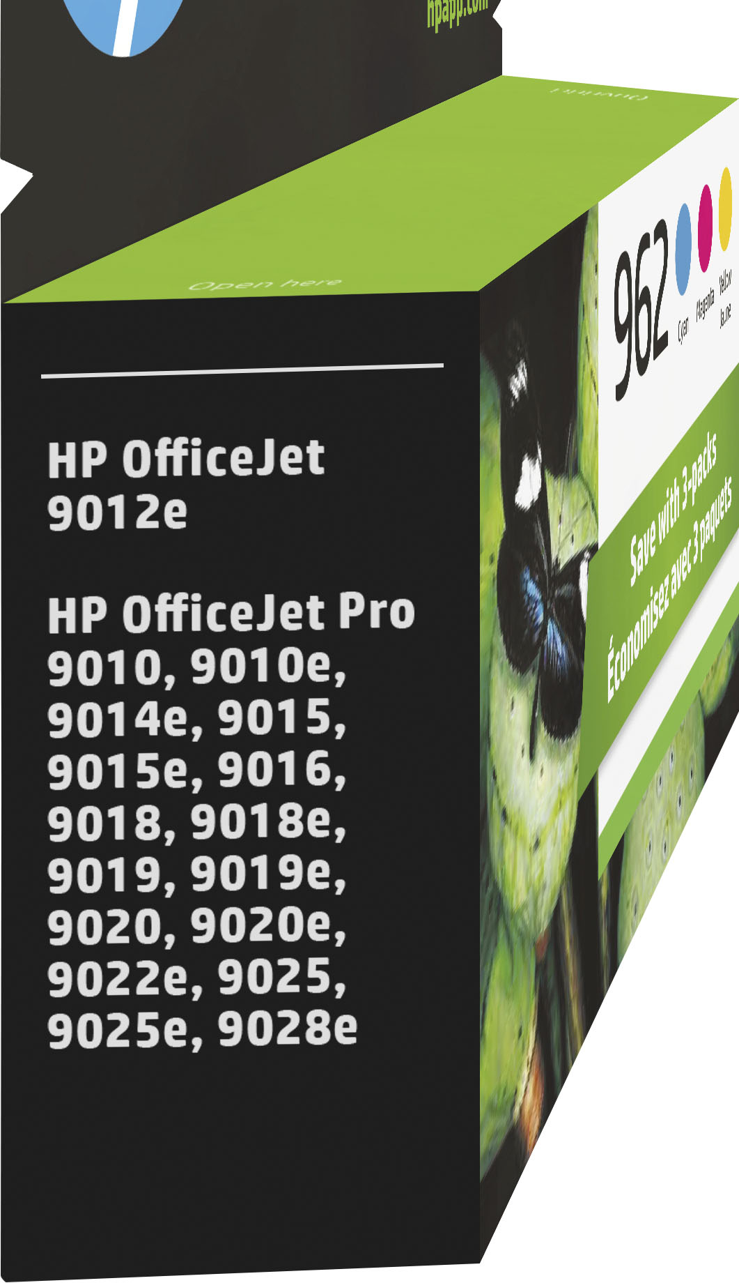 HP - 962 3-Pack Standard Capacity Ink Cartridges - Cyan/Magenta/Yellow