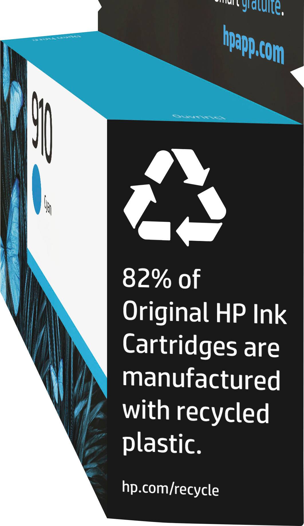 Alt View 12. HP - 910 Standard Capacity Ink Cartridge - Cyan.