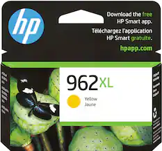 Front. HP - 962XL High-Yield Ink Cartridge - Yellow.