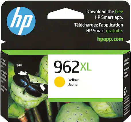 Front. HP - 962XL High-Yield Ink Cartridge - Yellow.