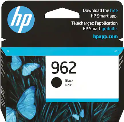 Front. HP - 962 Standard Capacity Ink Cartridge - Black.
